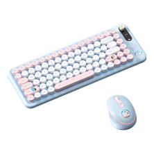 Bàn phím & Chuột không dây Doraemon xanh dương - ROCK