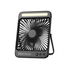 Quạt tích điện để bàn kèm đèn Warmco D4