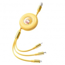 Cáp Sạc Đa Năng ROCK Crayon Shinchan G16 3-in-1 USB to M+L+C 3.5A (1m, 480Mbps)