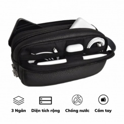 Túi Đựng Phụ Kiện Da WIWU