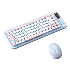 Bàn phím & Chuột không dây Doraemon xanh dương - ROCK