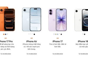 Giá bán chính thức 4 mẫu iPhone 17 mới tại Việt Nam