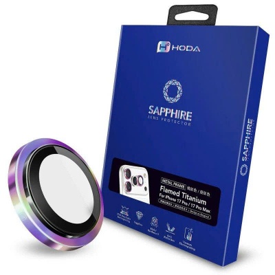 Kính Cường Lực Camera HODA Sapphire Cho iPhone 16 Pro/Pro Max, 17 Pro/Pro Max 
