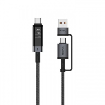 CÁP SẠC WiWU 240W USB-A+C TO USB-C Wi-C109