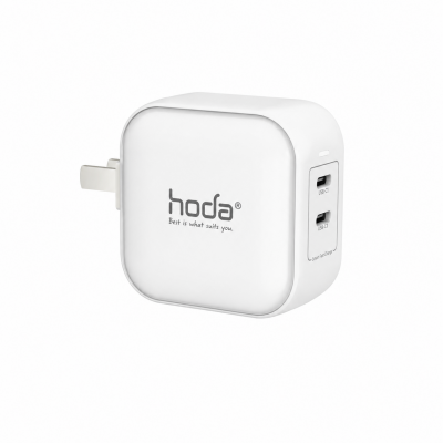 Củ Sạc Nhanh Hoda GaN 65W 2 Cổng USB-C PD/PPS