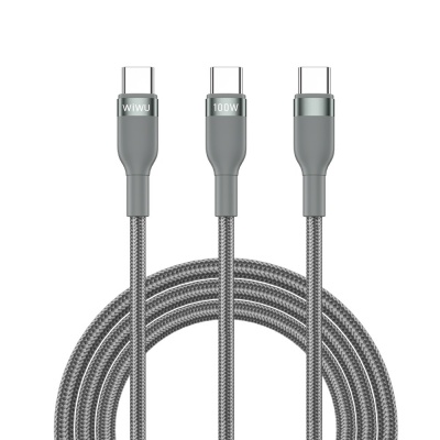 Cáp sạc 2 IN 1 - 100W - Wiwu 