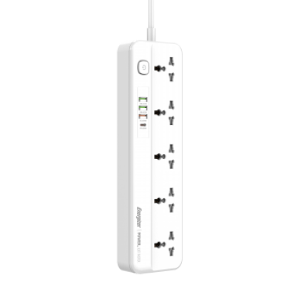 Ổ cắm điện đa năng để bàn 5AC kèm 3 USB-A & 1 PD USB-C Energizer