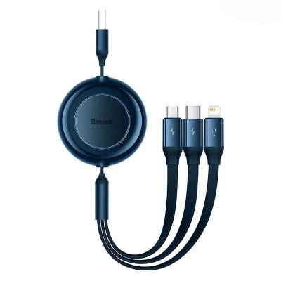 Cáp Sạc Dây Rút 3-in-1 Data Cable 100W - BASEUS