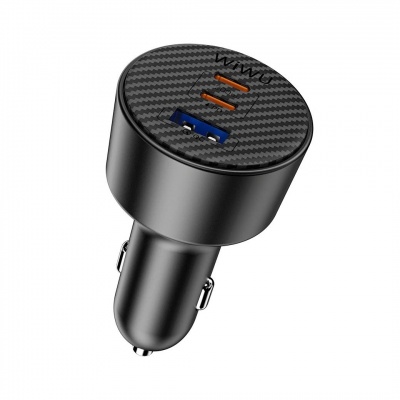 Bộ sạc ô tô ba cổng WiWU Wi‑CC026 200W USB‑C PD PPS