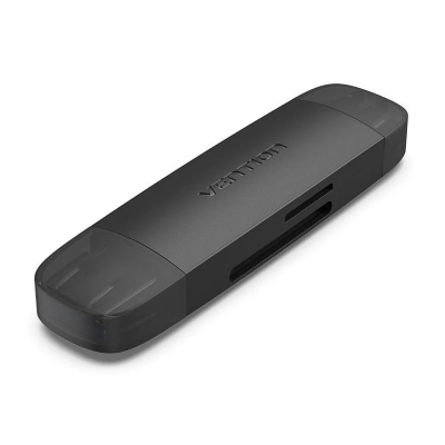 USB 2in1 3.0 A+C Card Reader(SD+TF) Vention 