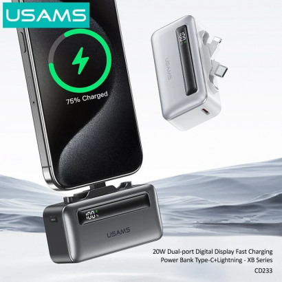 Pin Dự Phòng Mini 4500mAh 20W USAMS 