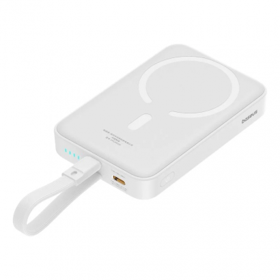Pin Dự Phòng Không Dây (tích hợp sẵn cáp Lightning) 10000mAh 20W Baseus  