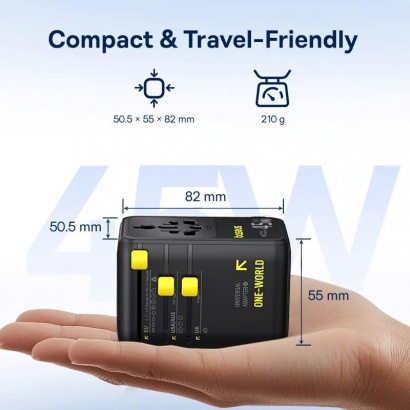 Củ Sạc Du Lịch Toàn Cầu 45W Baseus 