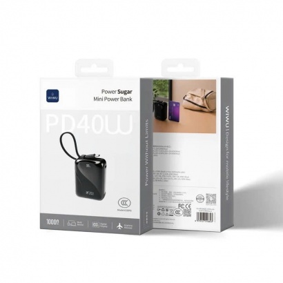 PIN DỰ PHÒNG MINI 10.000 mAh 40W WiWU 01BPD 