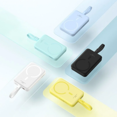 Pin Dự Phòng Không Dây (tích hợp sẵn cáp Lightning) 10000mAh 20W Baseus  