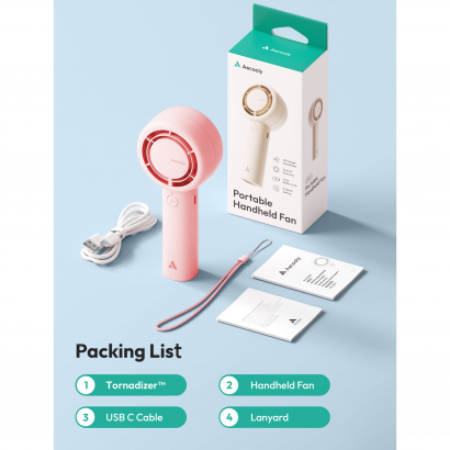 Quạt Tích Điện Mini Cầm Tay AECOOLY