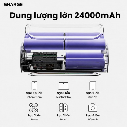 Pin Dự Phòng SHARGE Shargeek 300 300W 24.000mAh