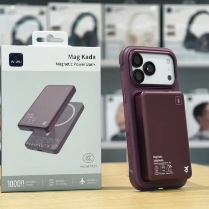 Pin Sạc Dự Phòng Từ Tính Siêu Mỏng WiWU SA23 10000mAh Mag Kada