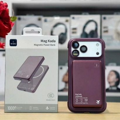 Pin Sạc Dự Phòng Từ Tính Siêu Mỏng WiWU SA23 10000mAh Mag Kada