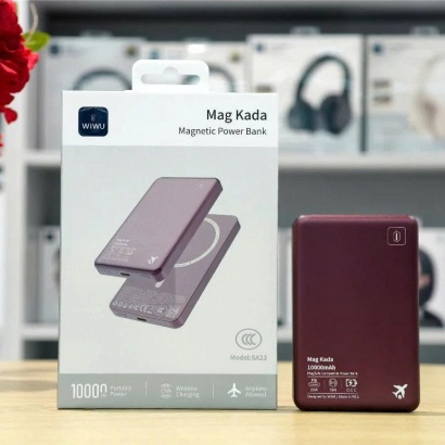 Pin Sạc Dự Phòng Từ Tính Siêu Mỏng WiWU SA23 10000mAh Mag Kada