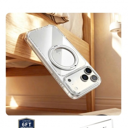 ỐP LƯNG iP 17/18 PROMAX TRONG SUỐT CHỐNG Ố MAGSAFE XOAY 360° WIWU CS-203