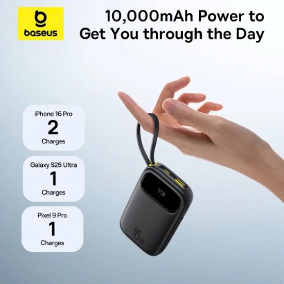 Pin Dự Phòng Baseus QPow 3 2*Type-C 45W 10000mAh