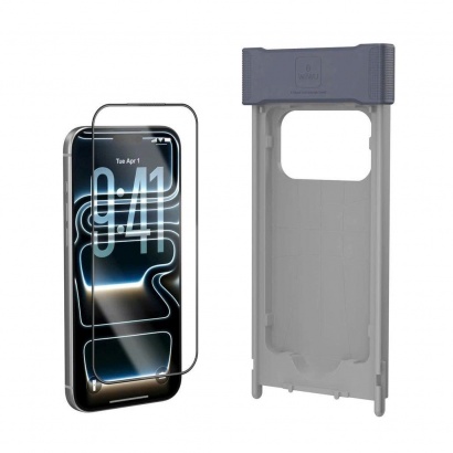 Kính Cường Lực Wiwu Ultra Hard 3D Kèm Khung Tự Dán – iPhone 17pro/promax