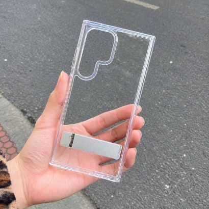 Ốp Lưng RAIGO INVERSE CRYTAL trong suốt kiêm giá đỡ Samsung S25 Ultra