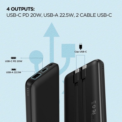 Sạc dự phòng Energizer 10,000mAh - UE10079PQ