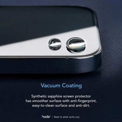 Kính cường lực HODA Sapphire chống nhìn trộm cho iPhone 17 Pro Max / 18 Pro Max