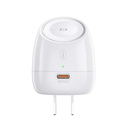 Củ sạc WiWU CHG600 45W GaN tích hợp sạc Apple Watch 5W