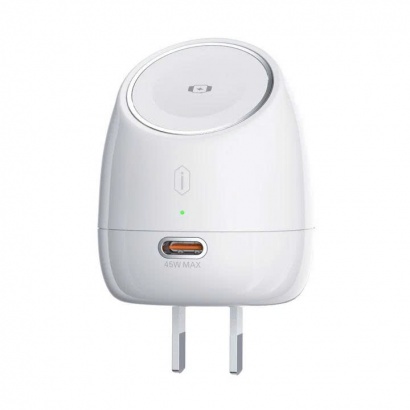 Củ sạc WiWU CHG600 45W GaN tích hợp sạc Apple Watch 5W