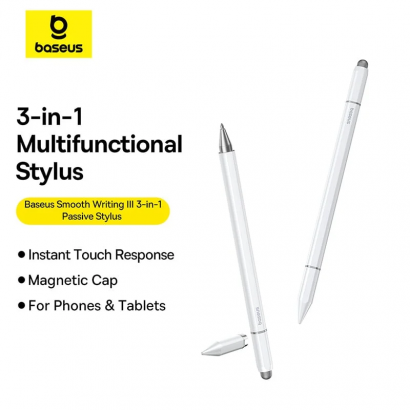 Bút Cám Ứng BASEUS Smooth Writing III 3-in-1