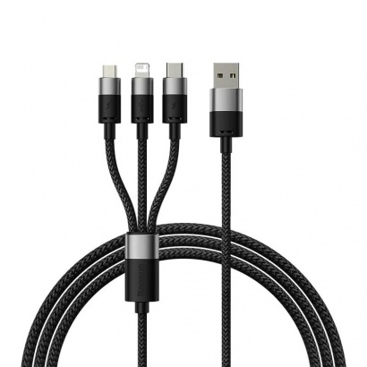 Cáp Sạc Đa Năng Baseus StarSpeed 1-for-3