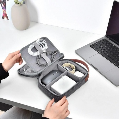 Túi đựng Phụ kiện Minimalist Tech Pouch WiWU - Xám