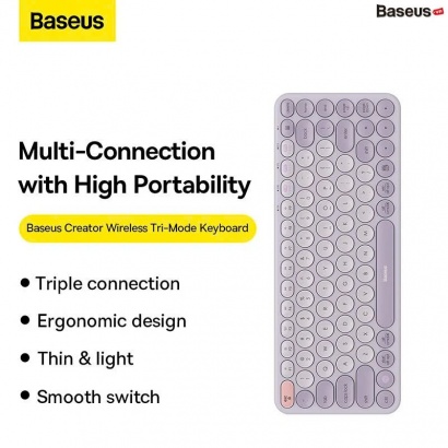 Bàn phím không dây đen - Baseus