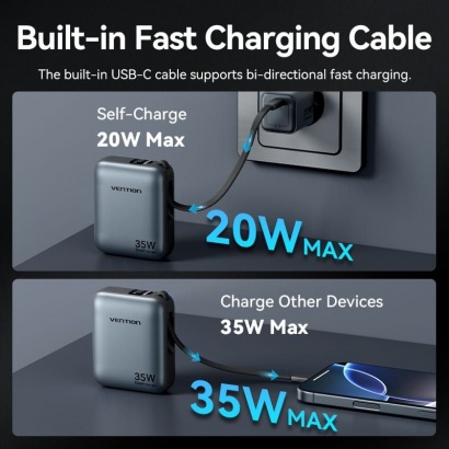 Pin Dự Phòng VENTION 10000mAh 35W - FHE
