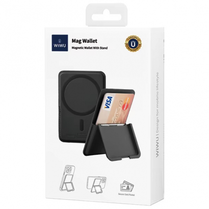 Ví da đựng Card hít nam châm từ tính Mag Wallet - WiWu 