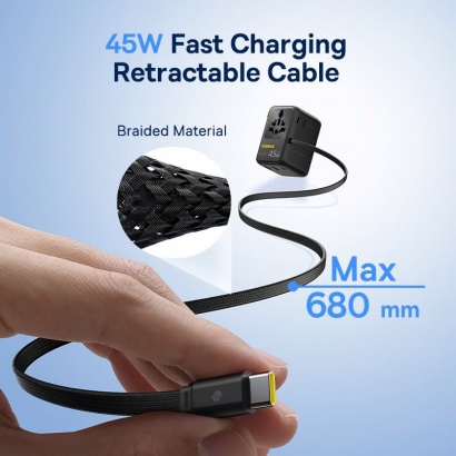 Củ Sạc Du Lịch Toàn Cầu 45W Baseus 