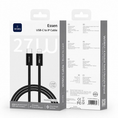 Cáp Sạc Nhanh Essen 27W USB-C to iP WI-C100 
