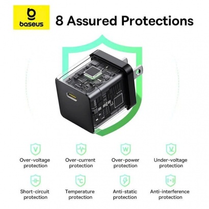 Bộ Sạc Nhanh Kèm Cáp Baseus Palm 1C 20W