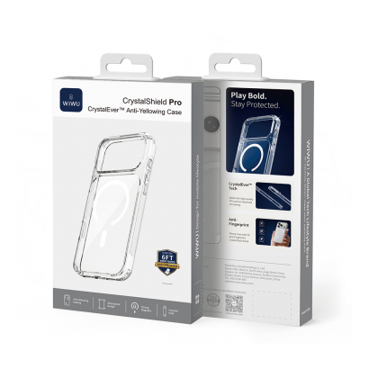 Ốp lưng chống ố vàng cho iPhone 17 Pro Max WIWU CS-202 Crystal Shield Pro MagSafe