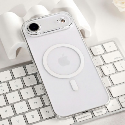 Ốp cứng Memumi Slim Magsafe trong suốt iPhone 17 series
