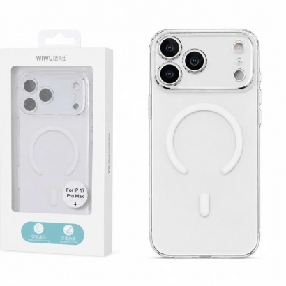 Ốp cứng Memumi Slim Magsafe trong suốt iPhone 17 series