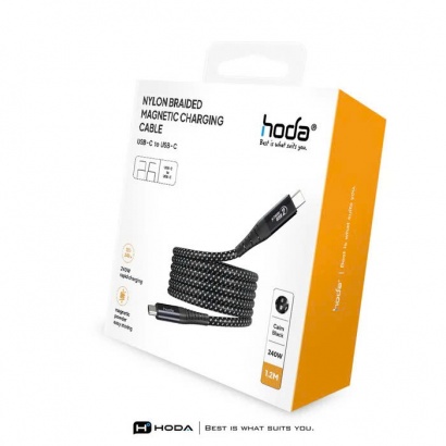 Cáp sạc nhanh bện dù HODA  240W