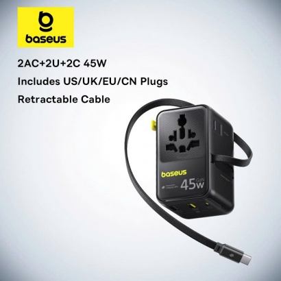 Củ Sạc Du Lịch Toàn Cầu 45W Baseus 