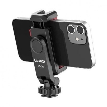 Kẹp Điện Thoại Xoay 360 Độ Hỗ trợ 2 Ngàm Mở Rộng Ulanzi ST06S 