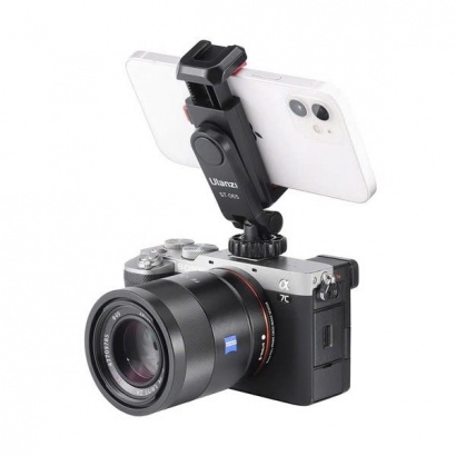 Kẹp Điện Thoại Xoay 360 Độ Hỗ trợ 2 Ngàm Mở Rộng Ulanzi ST06S 