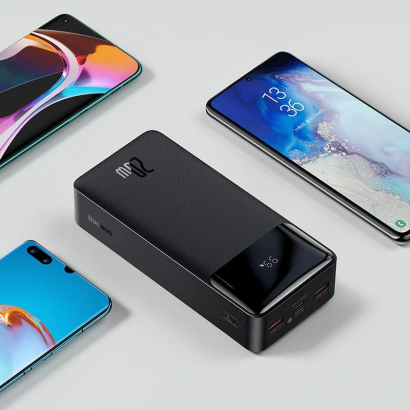 Pin Dự Phòng 30000mAh  Baseus Bipow 