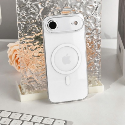 Ốp cứng Memumi Slim Magsafe trong suốt iPhone 17 series